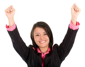 business woman - success