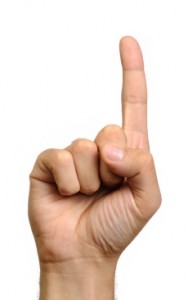 Hands with fingers counting