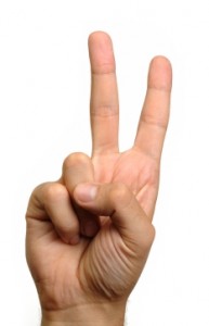Hands with fingers counting