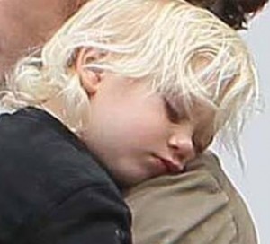 sleeping toddler